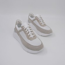 Trust Shoes Bej Erkek Bağcıklı Spor Ayakkabı
