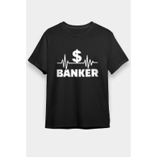 Darkhane Bankacı Siyah Unisex Tişört T-Shirt