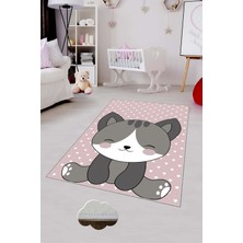 Pelangi Desenli Renkli Dijital Baskılı Yıkanabilir Kaymaz Taban Modern Mutfak Halısı (Süngersiz)