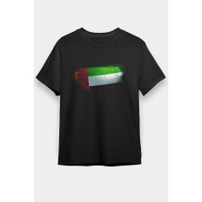 Darkhane Birleşik Arap Emirlikleri - United Arab Emirates Siyah Unisex Tişört T-Shirt