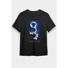 Darkhane Metamfetamin Molekül Neon Siyah Unisex Tişört T-Shirt