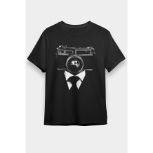 Darkhane Fotoğraf Makinesi Siyah Unisex Tişört T-Shirt