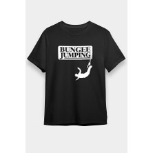 Darkhane Bungee Jumping Siyah Unisex Tişört T-Shirt