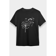 Darkhane Yamaç Paraşütü - Paragliding Siyah Unisex Tişört T-Shirt