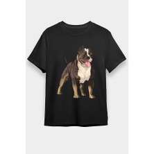 Darkhane Asil Pitbull  Siyah Unisex Tişört T-Shirt