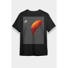 Darkhane Mars Siyah Unisex Tişört T-Shirt