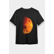 Darkhane Mars Siyah Unisex Tişört T-Shirt