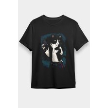 Darkhane Gangster Kedi Siyah Unisex Tişört T-Shirt