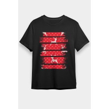 Darkhane Geyik Siyah Unisex Tişört T-Shirt