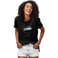 Darkhane Filistin - Palestine Siyah Unisex Tişört T-Shirt