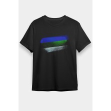 Darkhane Komi Cumhuriyeti - Komi Republic Siyah Unisex Tişört T-Shirt