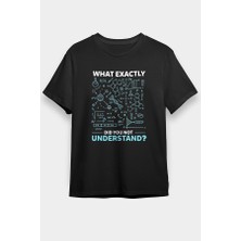 Darkhane Kimya Formülleri Siyah Unisex Tişört T-Shirt