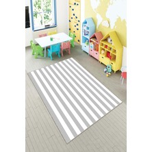 Pelangi Desenli Renkli Dijital Baskılı Yıkanabilir Kaymaz Taban Modern Mutfak Halısı (Süngersiz)