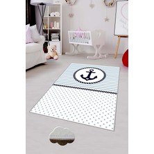 Pelangi Desenli Renkli Dijital Baskılı Yıkanabilir Kaymaz Taban Modern Mutfak Halısı (Süngersiz)