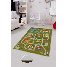 Pelangi Desenli Renkli Dijital Baskı Yıkanabilir Kaymaz Taban Modern Çocuk Halısı ve Yolluk.