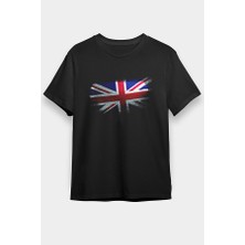 Darkhane Birleşik Krallık - United Kingdom Siyah Unisex Tişört T-Shirt