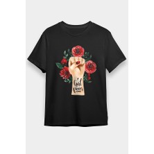 Darkhane 8 Mart Dünya Kadınlar Günü Siyah Unisex Tişört T-Shirt