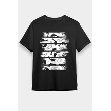 Darkhane Yunus Balığı Siyah Unisex Tişört T-Shirt