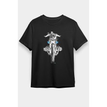 Darkhane Motor Sporları Siyah Unisex Tişört T-Shirt