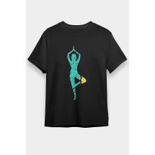 Darkhane Yoga Siyah Unisex Tişört T-Shirt