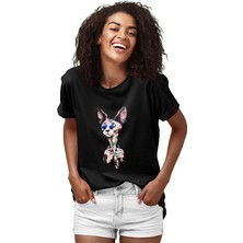 Darkhane Tattoo Sfenks Kedi Siyah Unisex Tişört T-Shirt