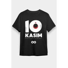 Darkhane 10 Kasım Atatürk'ü Anma Günü Siyah Unisex Tişört T-Shirt