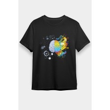 Darkhane Sağ Beyin Sol Beyin Siyah Unisex Tişört T-Shirt