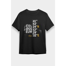 Darkhane Kolezyum Siyah Unisex Tişört T-Shirt