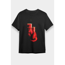 Darkhane Kick Boks Eldivenleri Siyah Unisex Tişört T-Shirt