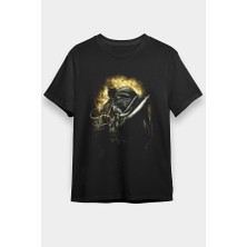 Darkhane Gergedan Siyah Unisex Tişört T-Shirt