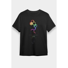 Darkhane Lsd Molekülü Siyah Unisex Tişört T-Shirt