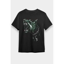 Darkhane Kuduz Köpek Siyah Unisex Tişört T-Shirt
