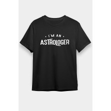 Darkhane Astrolog Siyah Unisex Tişört T-Shirt