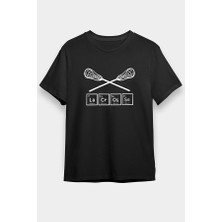 Darkhane Lakros Siyah Unisex Tişört T-Shirt