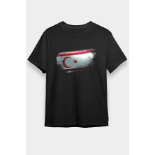 Darkhane Kuzey Kıbrıs Türk Cumhuriyeti - Northern Cyprus Siyah Unisex Tişört T-Shirt