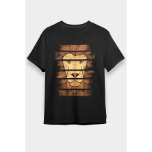 Darkhane Ormanlar Kralı Aslan Siyah Unisex Tişört T-Shirt