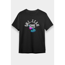 Darkhane Çim Hokeyi Siyah Unisex Tişört T-Shirt