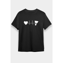 Darkhane Badminton Siyah Unisex Tişört T-Shirt
