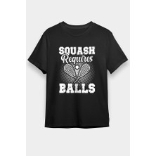 Darkhane Squash Siyah Unisex Tişört T-Shirt