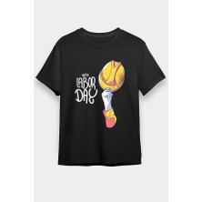 Darkhane 1 Mayıs Siyah Unisex Tişört T-Shirt