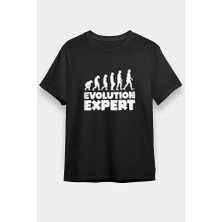 Darkhane Evrim Biyoloji Siyah Unisex Tişört T-Shirt