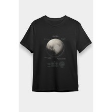 Darkhane Plüton Fiziksel Özellikleri Siyah Unisex Tişört T-Shirt