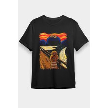 Darkhane Kurabiye Canavarı Siyah Unisex Tişört T-Shirt