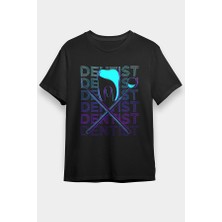 Darkhane Diş Hekimi Siyah Unisex Tişört T-Shirt