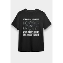 Darkhane Astrolog Siyah Unisex Tişört T-Shirt