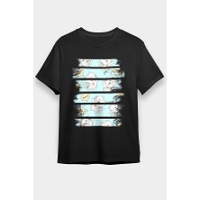 Darkhane Meow Diyen Kedi Siyah Unisex Tişört T-Shirt