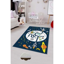 Pelangi Desenli Renkli Dijital Baskılı Yıkanabilir Kaymaz Taban Modern Mutfak Halısı (Süngersiz)