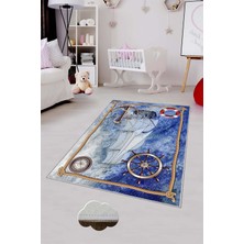 Pelangi Desenli Renkli Dijital Baskılı Yıkanabilir Kaymaz Taban Modern Mutfak Halısı (Süngersiz)