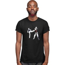 Darkhane Taekwondo Siyah Unisex Tişört T-Shirt