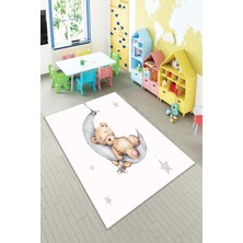 Pelangi Desenli Renkli Dijital Baskılı Yıkanabilir Kaymaz Taban Modern Mutfak Halısı (Süngersiz)